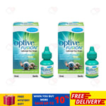 2 Box of Optive Fusion Lubricant Eye Drops 10ml FREE SHIPPING