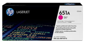 Hewlett Packard – HP 651A Magenta LaserJet Toner Cartridge (CE343A)