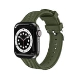 Bracelet de sport compatible avec Apple Watch 38 mm, 40 mm, 41 mm, bracelet de rechange compatible avec iWatch Bracelet Series 7 SE 6 5 4 3 2 1 Femmes hommes (vert foncé)