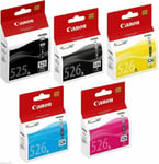 Genuine Canon PGI-525 & CLI-526 Ink Cartridges For Pixma MG5150, MG5250, MG5300