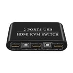 Multifonctionnel 4K haute définition HDMI KVM commutateur 2 ports USB commutateur manuel boîte clavier séparateur de souris