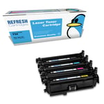 Refresh Cartridges Full Set 732H/732C/M/Y Toner Compatible With Canon Printers