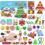 24 st/ set Adventskalender Fidget Toys Jultomten DIY Julgran Hängande Hänge 2023 Jul Nedräkningskalender Leksaker för barn style 8