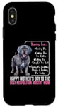Coque pour iPhone X/XS Happy Mother's Day To The Best Napolitan Mastiff Mom