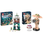 LEGO Harry Potter Triwizard Tournament: The Black Lake, Goblet of Fire Building Toy & 76421 Harry Potter Dobby the House-Elf Set, Movable Iconic Figure Model, Toy or Bedroom Accessory Decoration