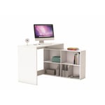 Bureau d'angle contemporain blanc Hember Blanc