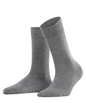 FALKE Women's Sensitive London W SO Cotton With Soft Tops 1 Pair Socks, Grey (Light Grey Melange 3390) new - eco-friendly, 5.5-8