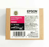 Original Epson T8503 VIVD MAGENTA Ink Cartridge For Epson SC-P800