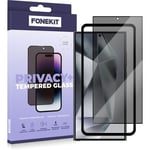 FoneKit Privacy+ Full Cover -panssarilasi, Galaxy S24 Ultra, musta