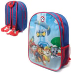 Paw Patrol 'One Team' Small Light Canvas Backpack with Mesh Pocket