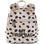 Childhome My First Bag Canvas Leopard rygsæk til børn 20x8x24 cm
