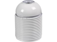 Uttag E27 M10 1/1 Gänga Vit