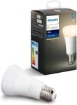 Philips Hue LED Smart Light Bulb E27 Edison Screw 60W x1 Pack White