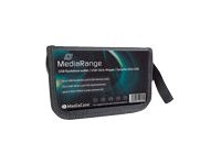 Mediarange Flashdrive Wallet - Transportlåda För Lagringsenhet - Kapacitet: 6 Usb Flash-Enheter, 3 Sd-Minneskort