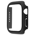 mumbi Coque de Protection en Verre trempé Compatible avec Apple Watch Series 4/5, 40 mm, Noir