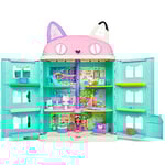Gabby et la maison magique - Gabby Dollhouse - Maison de Poupée Interactive Avec 2 Figurines + 15 Accessoires - Jouet Gabby Et La Maison Magique - Gabby Chat - Jouet Enfant 3 Ans +