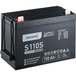 Supply S110s Batterie Décharge Lente agm 110 Ah au Plomb - Accurat