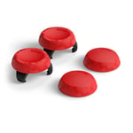 SCUF Thumbstick Grips - 4 Pack with 2 Bases - Tactic - Joystick Thumb Grips For Xbox One and Xbox Series X|S, PS4, PS5, Nintendo Switch Pro Controller - Red
