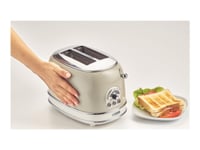 Ariete Vintage 0155/13 - Brödrost - 2 Skiva - 2 Kortplatser - Beige
