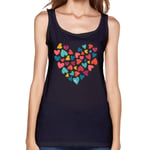Yvonne M Pacheco Valentines Day Love Heart(2) Womens Tank Top Sleeveless Tee Sports T Shirt Tees Fitness(Xx-Large,Black)