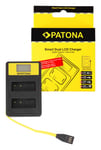 Patona Smart Dual LCD USB Lader for Panasonic DMW-BLG10 CSBLG10MC CS-BLG10MC DMWBLG10 DMW- 15060141655 (Kan sendes i brev)
