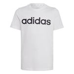 adidas Essentials Linear Logo Cotton T-Shirt (Short Sleeve) Unisex Children White/Black