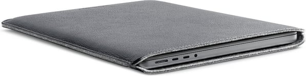 Woolnut Leather Sleeve -suojatasku 14" MacBook Pro, harmaa