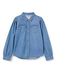 Levi's Kids Lvg full slv western denim shirt Girls Mid Wash 5 years