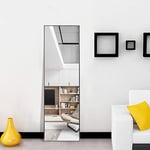 NeuType Miroir Mural rectangulaire à Suspendre ou à Poser au Mur 140x40cm Noir
