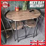Small Kitchen Table and 2 Chairs Dining Room Furniture Compact Breakfast Seater