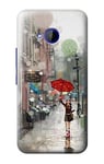 Girl in The Rain Case Cover For HTC U11 Life