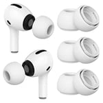 3-PACK Öronproppar till Airpods Pro White Small, Medium, Large