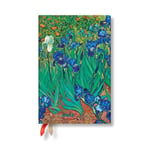 Paperblanks - Van Gogh’s Irises Mini 12-month Horizontal Hardback Dayplanner 2025 (Elastic Band Closure) Bok