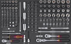 Hylsnyckelsats 1/4 & 3/8" SFS 142-Delar Sonic