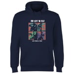 Jurassic Park World Four Colour Faces Hoodie - Navy - S - Navy