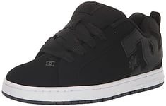 DC Shoes DC Court Graffik Chaussures de Skate décontractées pour Homme, Noir Noir Blanc, 44 EU