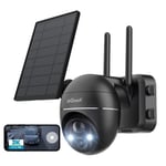 ieGeek 5MP Solaire Camera Surveillance WiFi Exterieure sans Fil Détection Humaine PIR Vision Nocturne Couleur  Audio Bidirectionnel