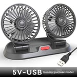 1X(USB Car Fan Head Fan Portable Auto Cooling Fan Cooling Big Wind Electric Fan