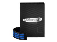 CableMod C-Series PRO ModMesh RM Black Label, RMi & RMx - Strömkabelsats - svart, blå