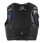 Salomon Adv Hydra Vest 4 Unisex Hydration Vest Trail running Hiking, Comfort and Stability, Quick Access to Hydration, and Simplicity, Black, S