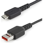 StarTech.com Câble Chargeur Sécurisé 1m - Câble USB-A vers Micro USB Data Blocker - Charge/Alim. No-Data - Blocage Transfert Données - SmartPhone/Tablette (USBSCHAU1M)
