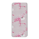 Yoga Mat Pink Sketch Flamingo Princess Crown Workout Sport Mat 183 X 61 X 0.6CM Premium Quality Non Slip Exercise Mat with Carrying Strap 1/4 inch Gymnastics Workout Pilates Fitness 72x24in