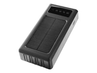 Extralink Epb-092 - Strömförsörjningsbank - 20000 Mah - 10 Watt - 2.1 A - 3 Utdatakontakter (2 X Usb, 24 Pin Usb-C) - Svart