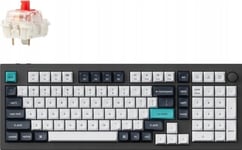 Keychron Q5 Max Qmk/Via Wireless Custom Mechanical Keyboard Fully Assembled Knob / Carbon Black / Gateron Jupiter Red