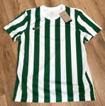 Nike Striped Division IV Men's Football Jersey Shirt Size Large White Green