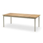 Skagerak Pelagus matbord teak 214x90,5 cm Light ivory