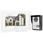 HOMSECUR 7inch Video Door Bell Intercom with Infrared Camera & Rainproof Cover