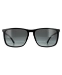 Hugo Boss Square Mens Black Dark Grey Gradient Sunglasses - One Size