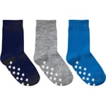 Halksockor Barn 9-Pack Blå/Grå/Mörkblå 28-30 (4-6 År)