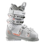 HEAD Women's ADVANT Edge 65 W Ski Boots, White/Grey, 25.0 (EU 39)